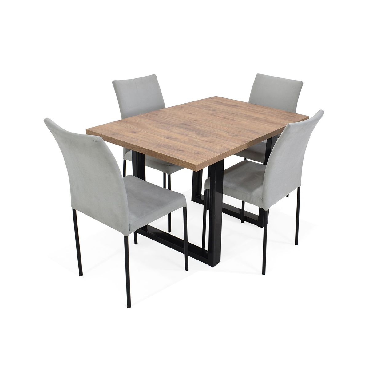 MICA - Juego de Comedor Moderno para 4 Personas (Comedor + 4 Sillas) Mica