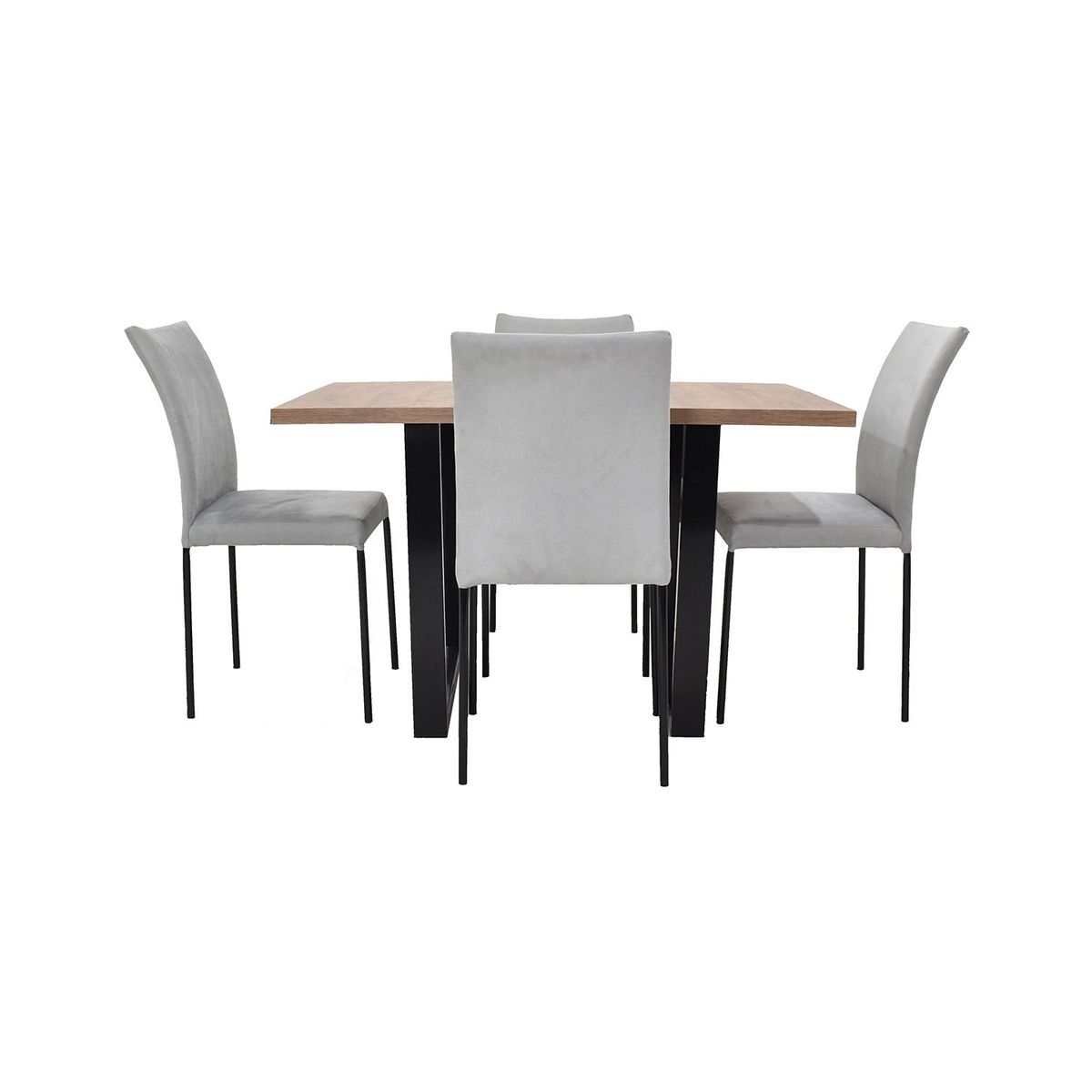 MICA - Juego de Comedor Moderno para 4 Personas (Comedor + 4 Sillas) Mica