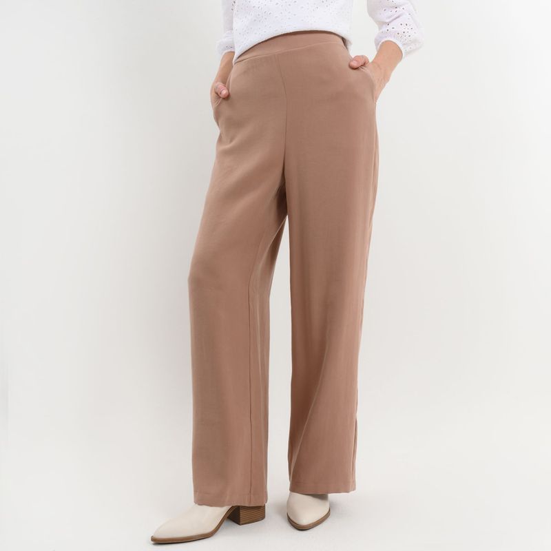 BASEMENT - Pantalón Recto para Mujer Tiro alto Basement