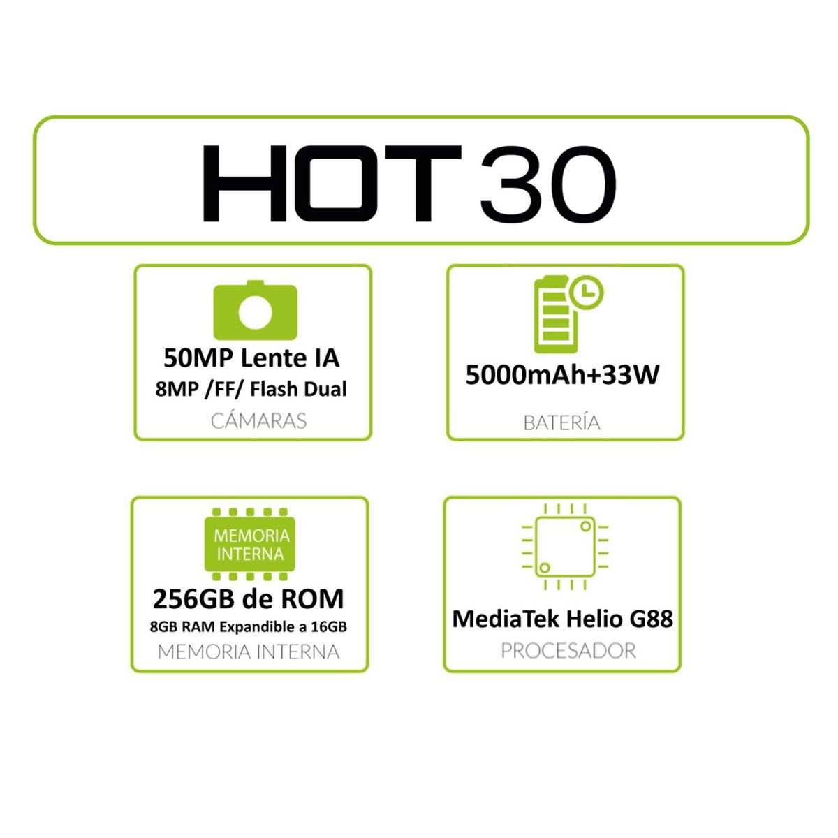 INFINIX - Celular Infinix Hot 30 NFC 256GB