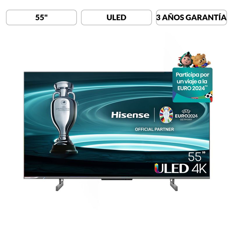HISENSE - Televisor Hisense 55 pulgadas ULED 4K Ultra HD Smart TV