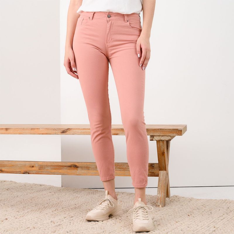 UNIVERSITY CLUB - Jean Skinny para Mujer Tiro medio de Algodón University Club