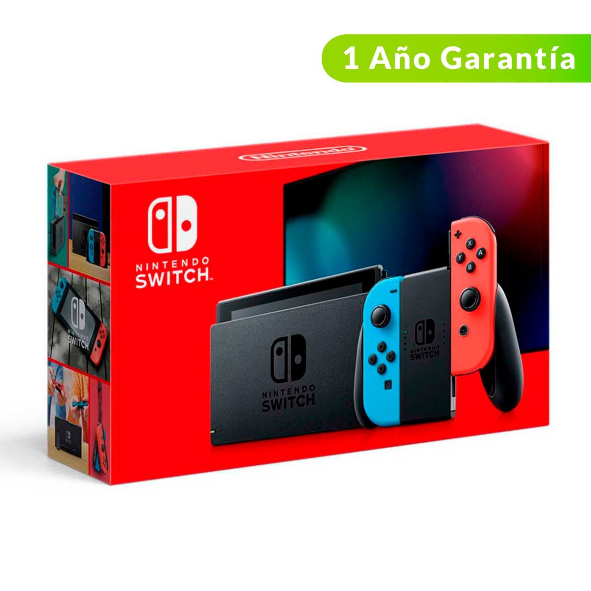 NINTENDO - Consola Nintendo Switch |  2 Joy-Con Neon Rojo y Azul | 32GB de almacenamiento