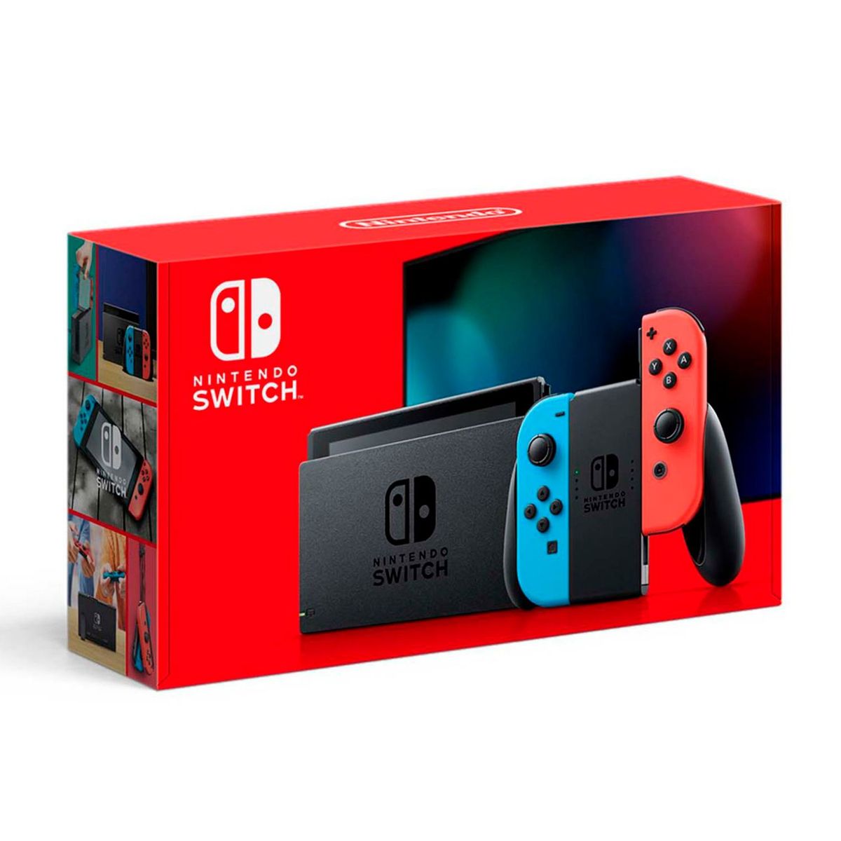 NINTENDO - Consola Nintendo Switch |  2 Joy-Con Neon Rojo y Azul | 32GB de almacenamiento