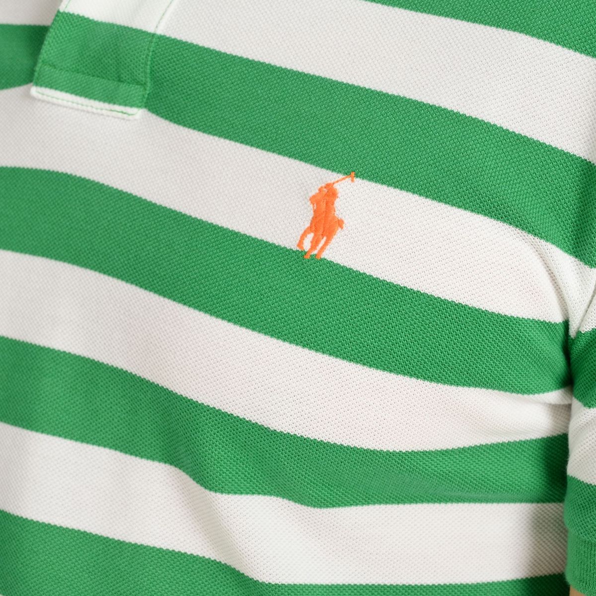 POLO RALPH LAUREN - Camiseta Polo Hombre Manga corta de Rayas de Algodón Polo Ralph Lauren