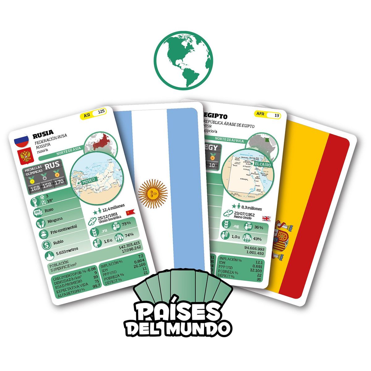 LUMINIAS - Juegos de mesa Sobres de Luminias - Países del mundo
