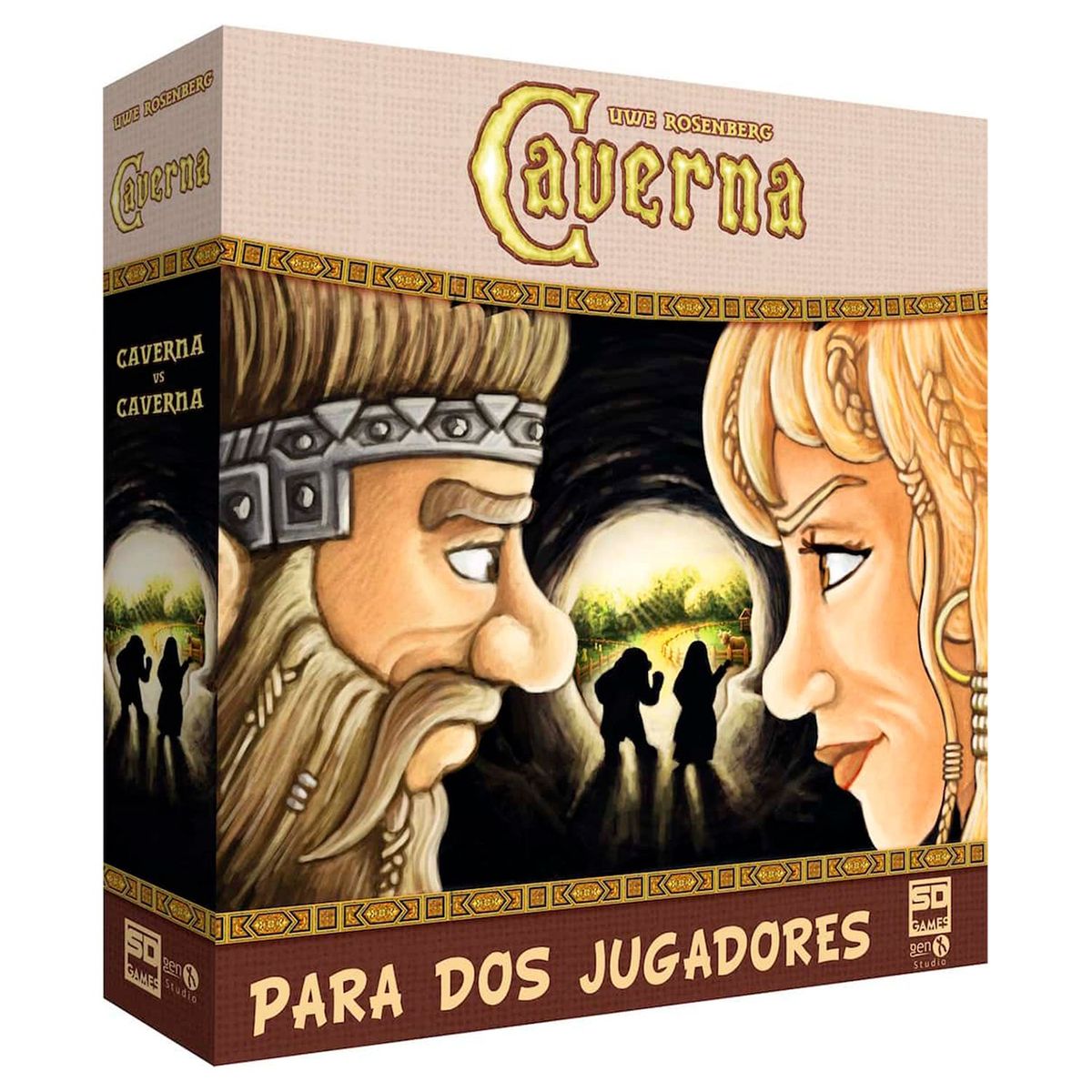 SD GAMES - Juego de Mesa Caverna 2 Jugadores