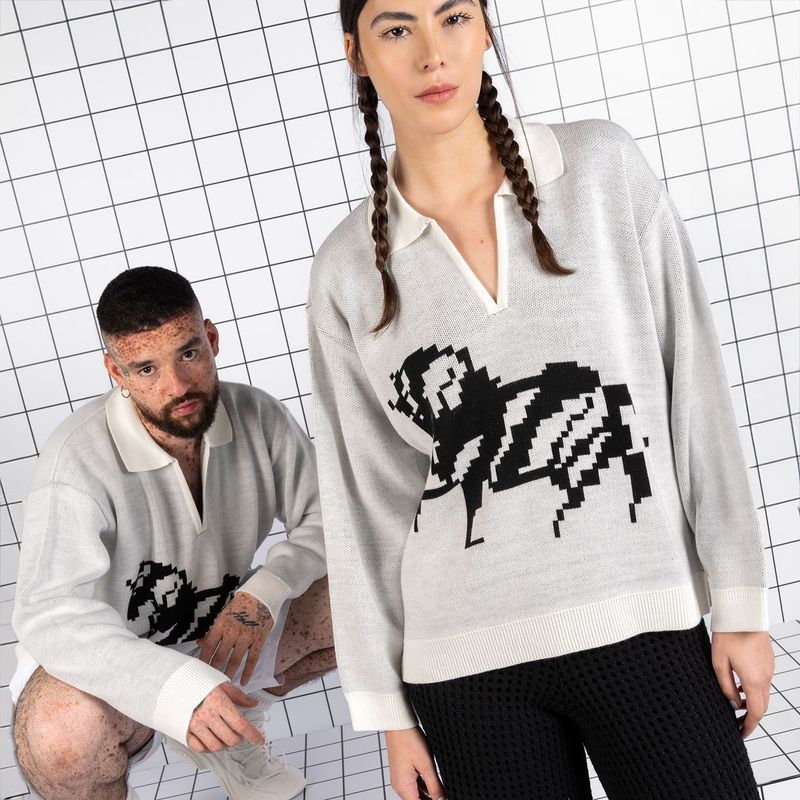 PAPEL DE PUNTO X FALABELLA - Saco Unisex Tejido Papel de Punto x Falabella