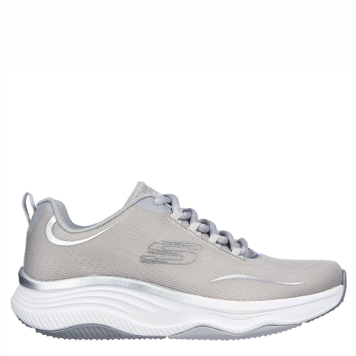 SKECHERS - Tenis Skechers Mujer - Zapatos Skechers Dama D'Luxe Finess - Pureglam Gris Tenis cómodos para mujer. Zapatillas moda