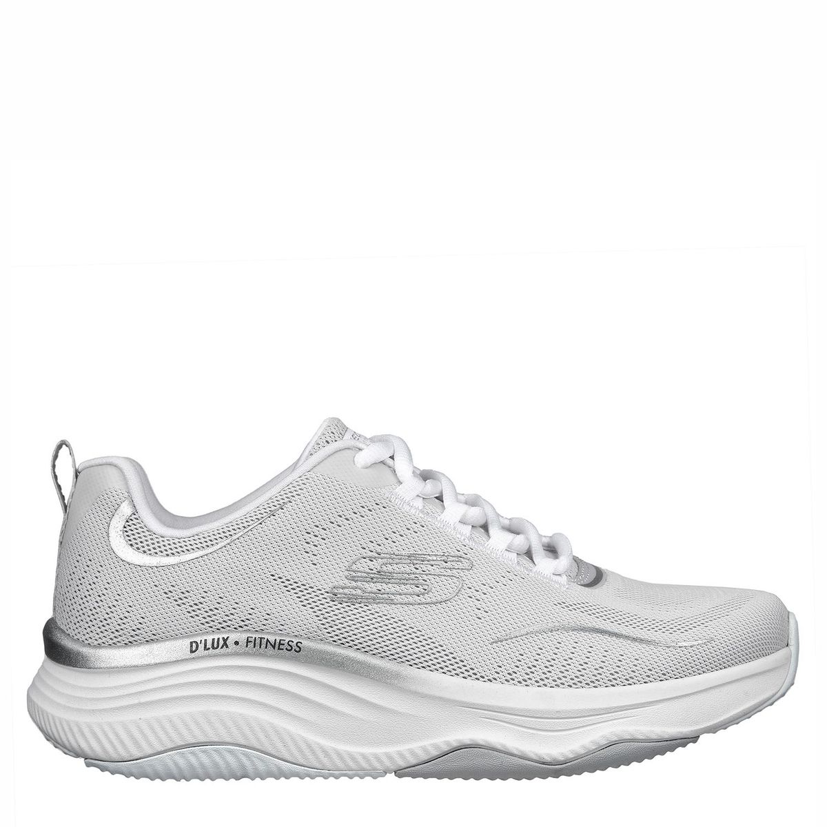 SKECHERS - Tenis Skechers Mujer - Zapatos Skechers Dama D'Luxe Finess - Pureglam Gris Tenis cómodos para mujer. Zapatillas moda