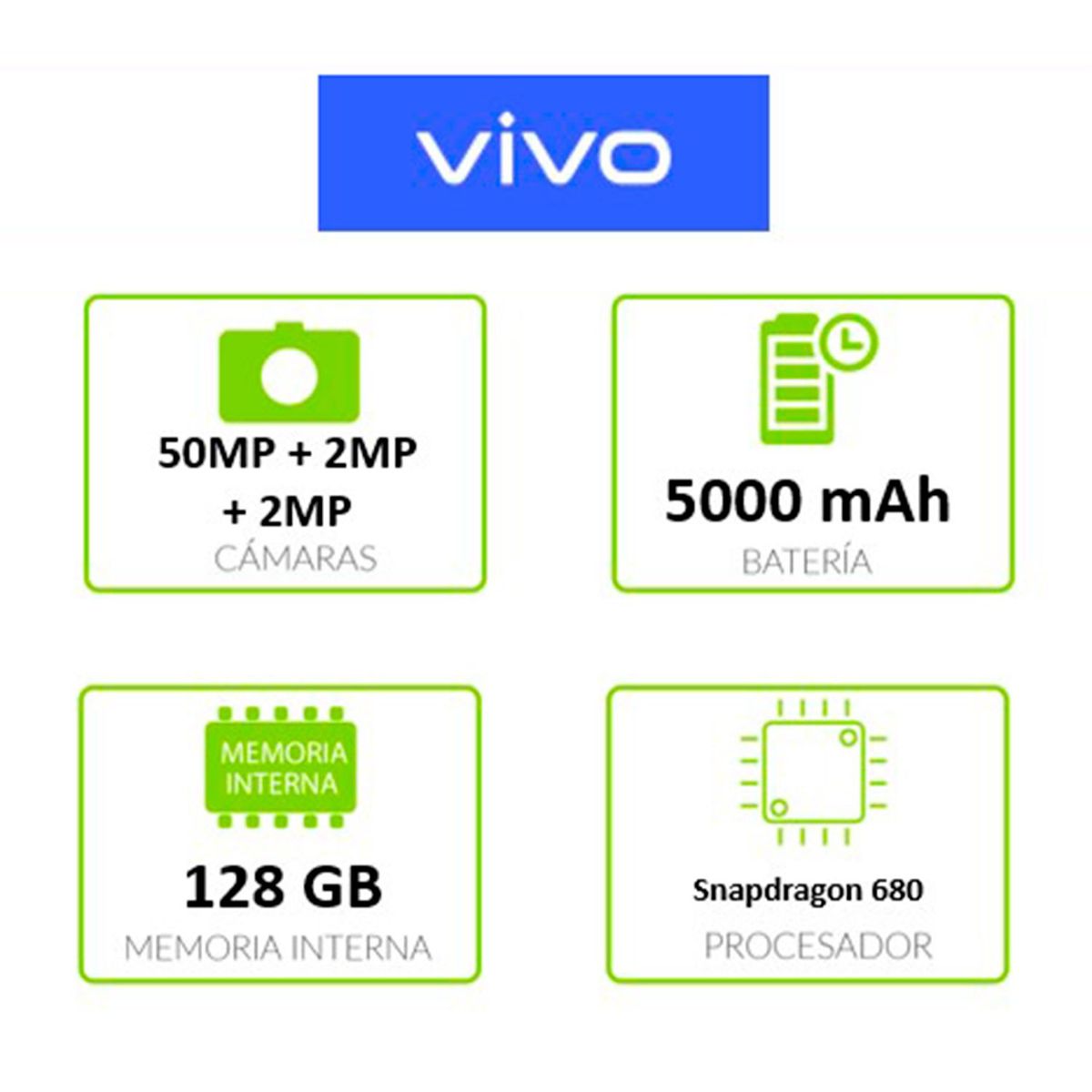 VIVO - Celular Vivo Y36 RAM 8GB + ROM 128 GB