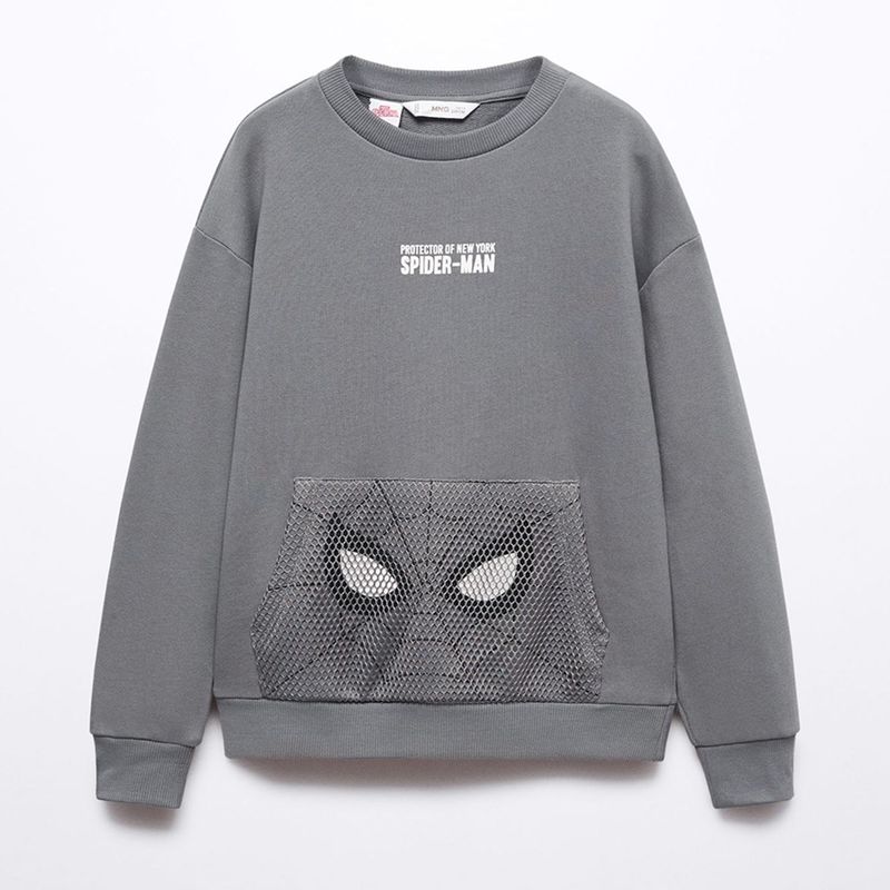 MANGO - Saco manga larga para niño Spiderman MANGO