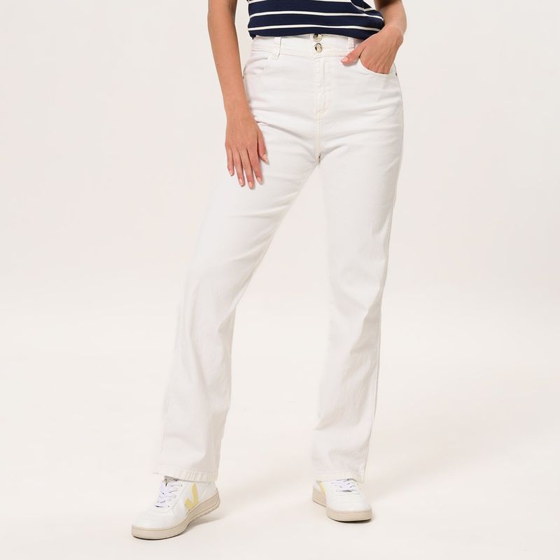 NEWPORT - Jean Recto Mujer Tiro medio de Algodón Newport