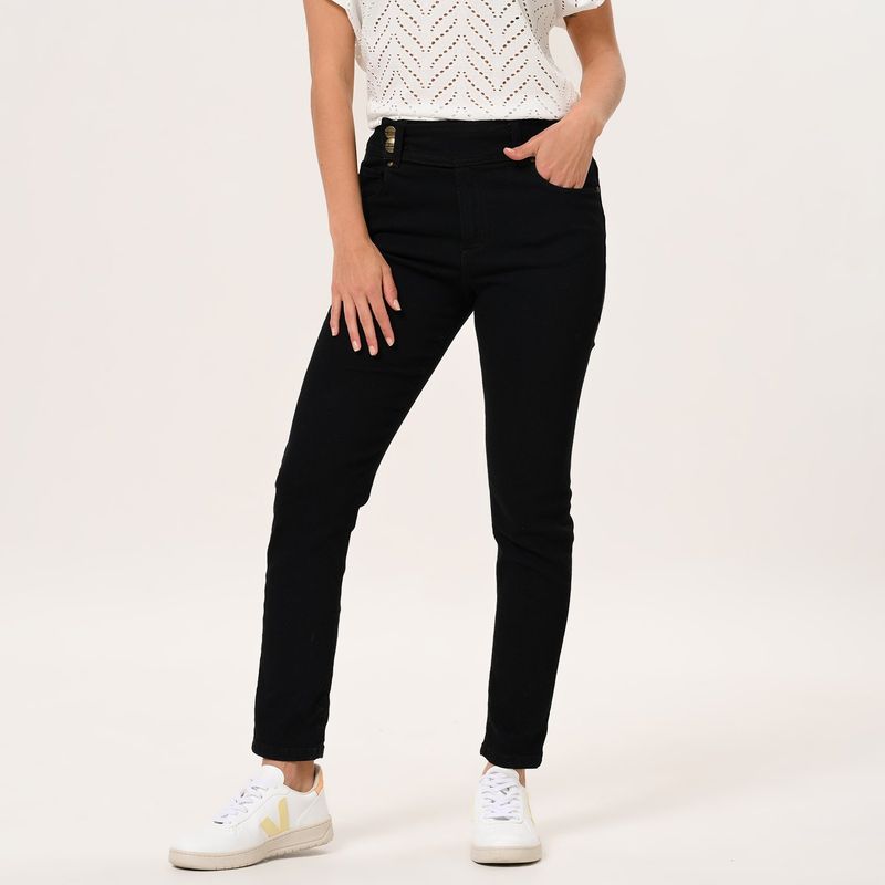 NEWPORT - Jean Push Up Mujer Tiro medio de Algodón Newport