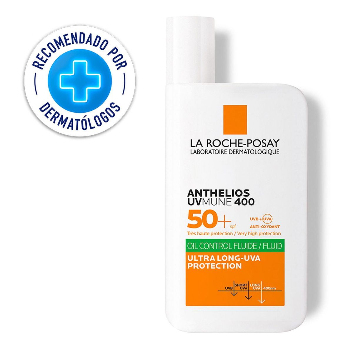 LA ROCHE POSAY - Protector Solar Facial La Roche Posay Anthelios Uvmune 400 Oil Control Fluido Spf50+ 50Ml