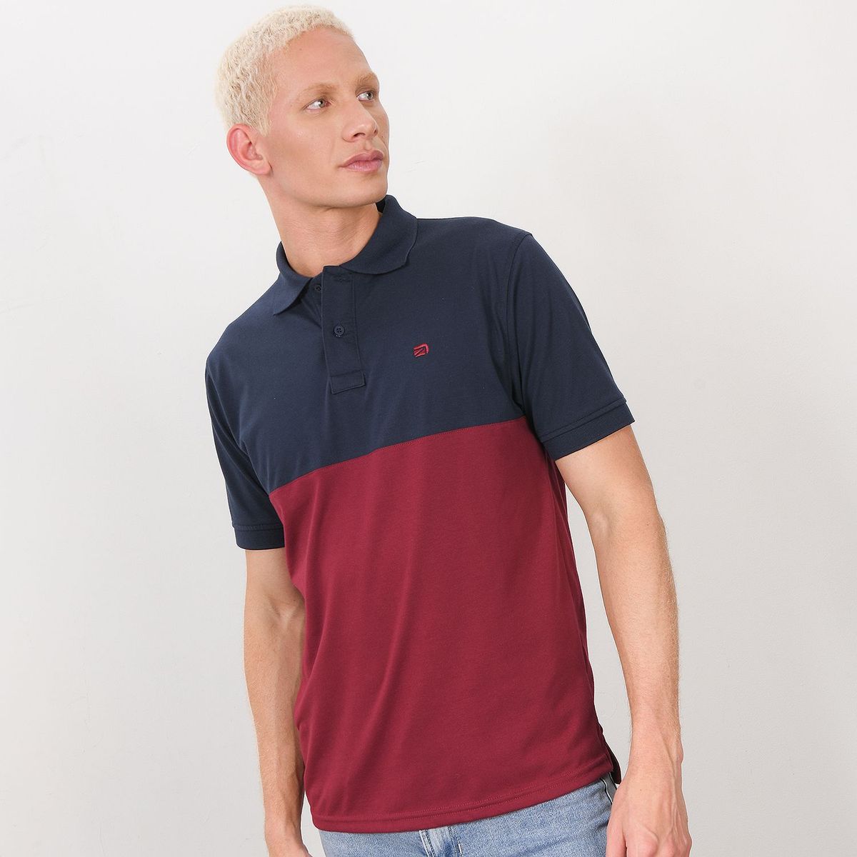 DENIMLAB - Camiseta polo Hombre Manga corta Slim de Algodón Denimlab