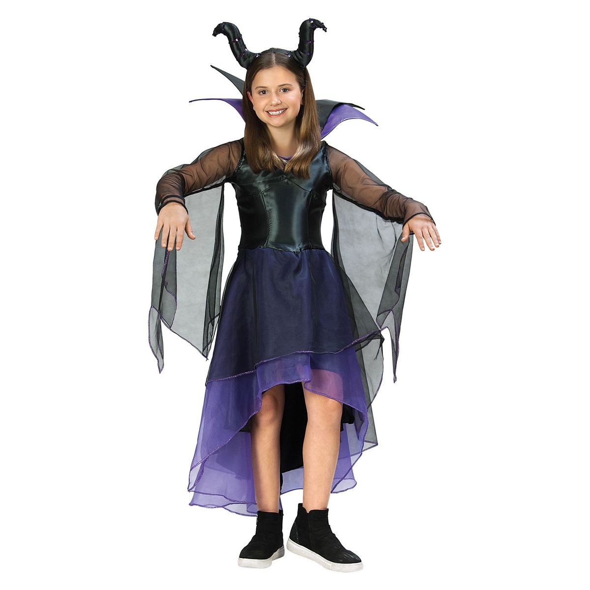 DISNEY - Disfraz infantil de Malefica para niña - Disfraz Malefica