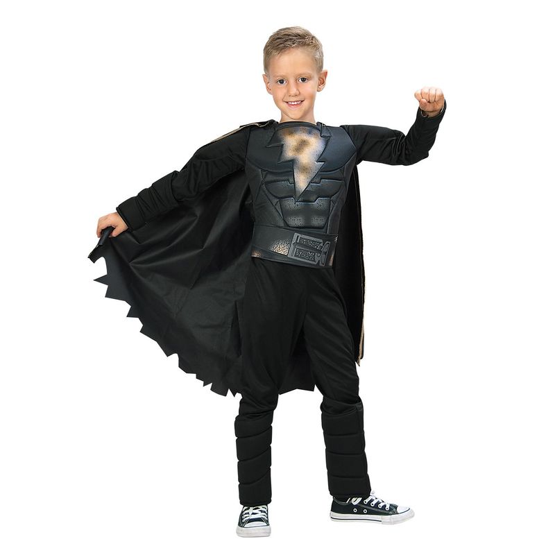 WARNER BROS - Disfraz infantil de Black Adam para niño - Disfraz Black Adam