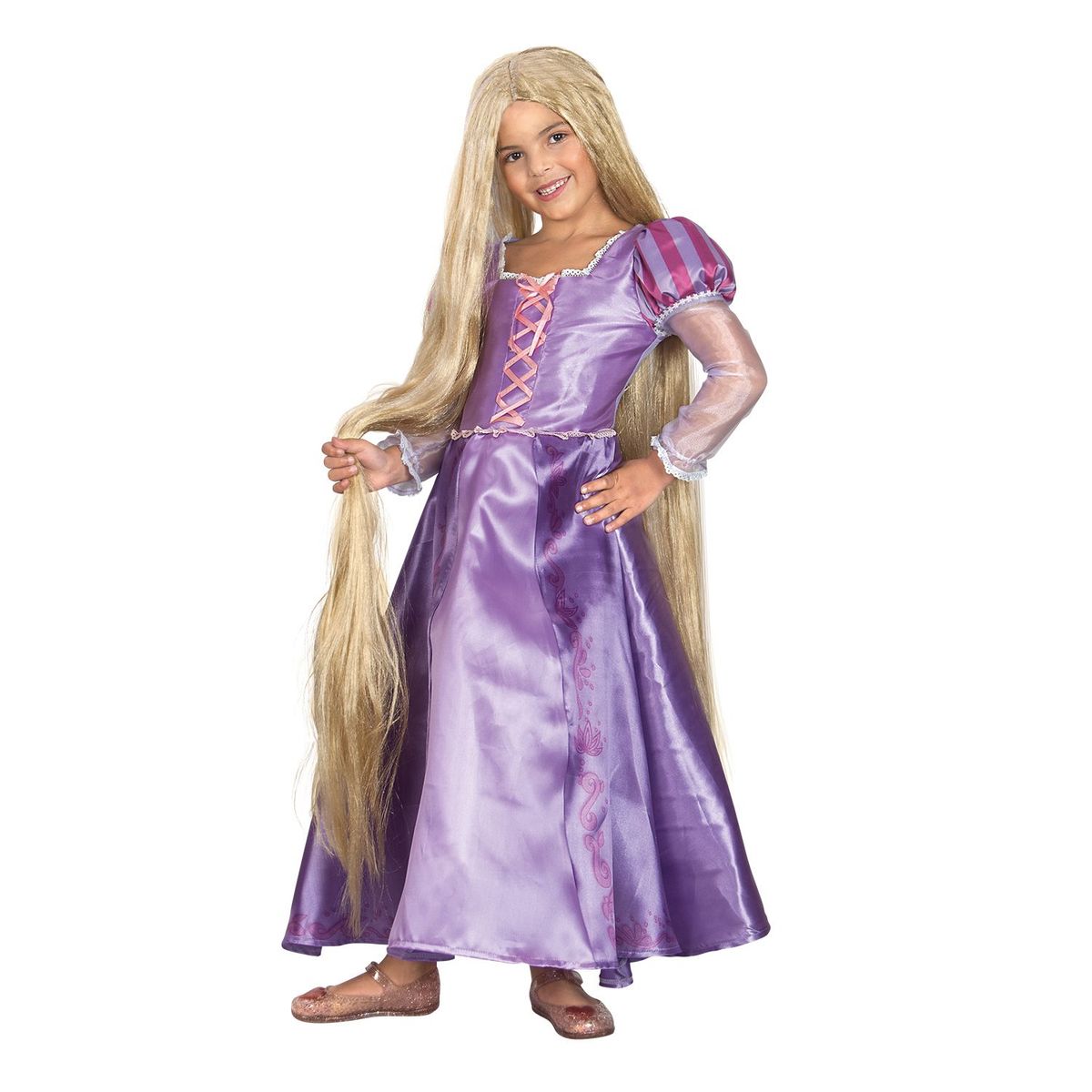 DISNEY - Disfraz infantil de princesa para niña de Rapunzel - Disfraz Rapunzel
