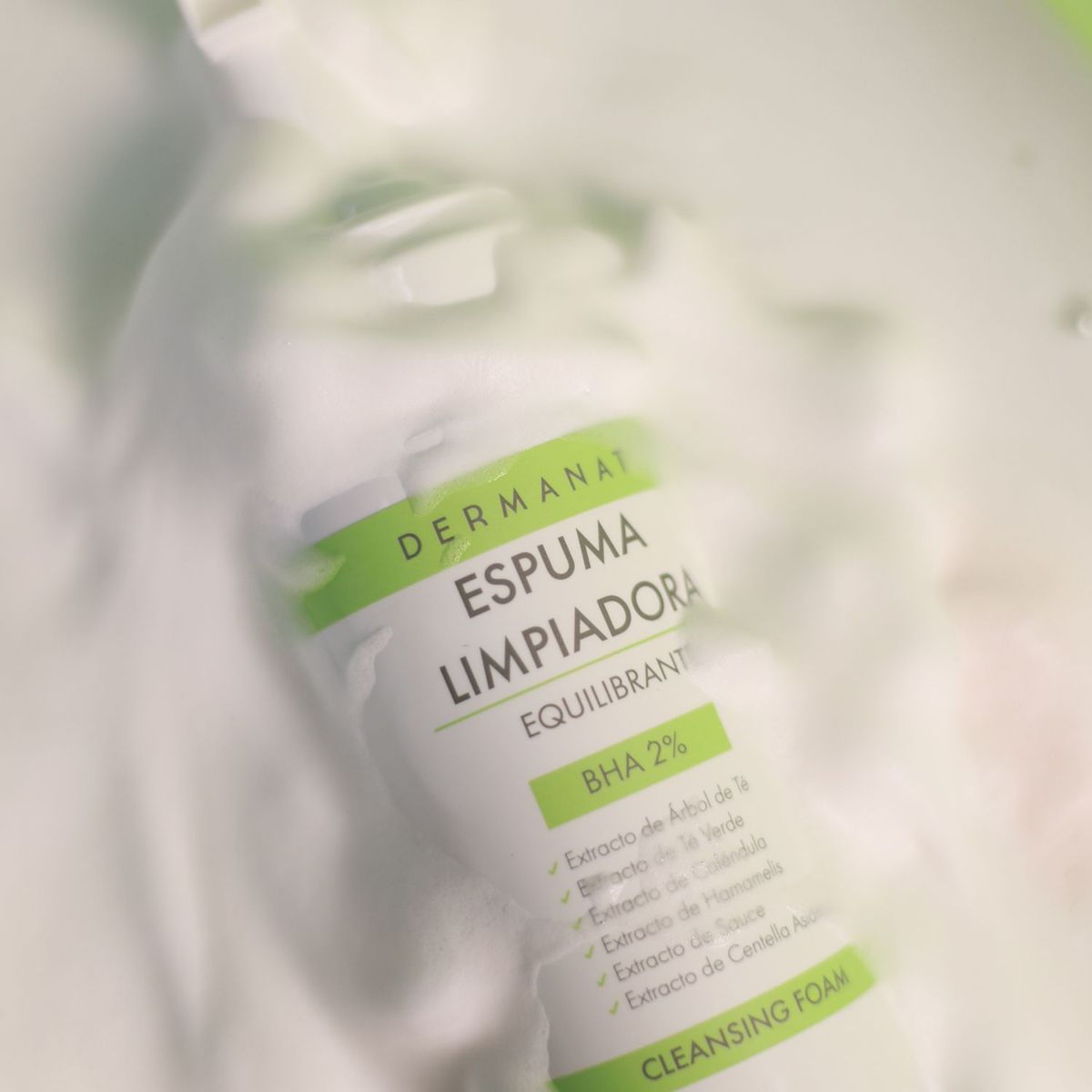 DERMANAT - Jabón facial Espuma Limpiadora Equilibrante Dermanat para Piel Mixta 150 ml