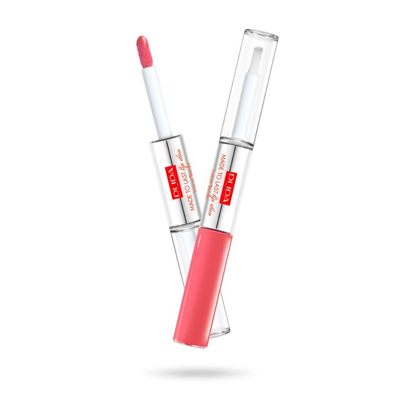 PUPA - Brillo Labial  Made To Last Lip Duo Miami Pink PUPA 4 ml