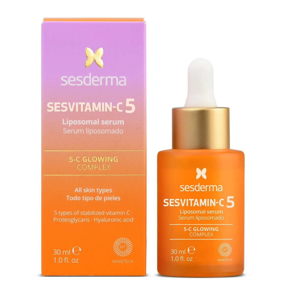 SESDERMA - Sérum  ANTIOXIDANTE FACIAL SESVITAMIN-C 5 VITAMINAS Sesderma Para Todo tipo de piel 30 ml