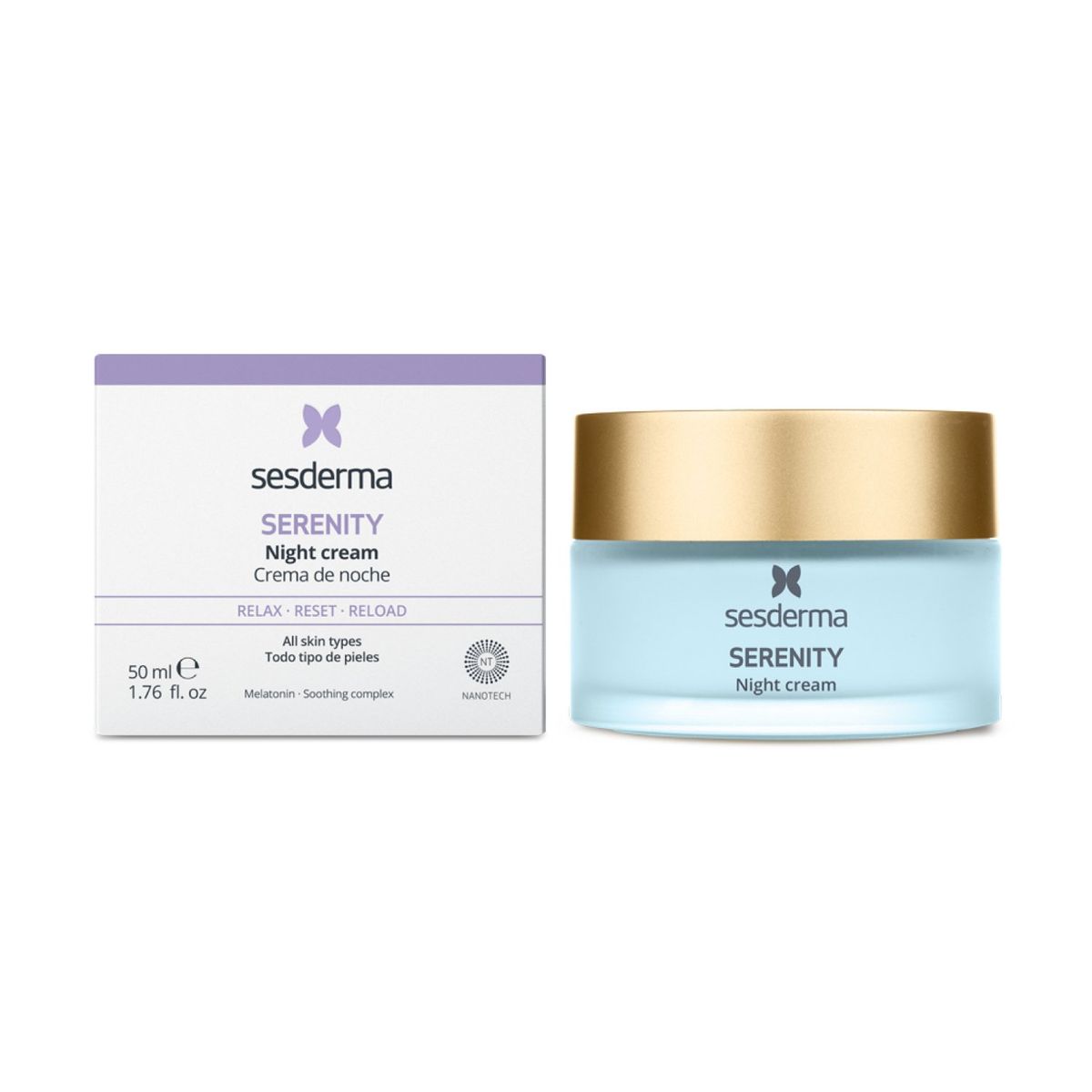 SESDERMA - Hidratante facial Noche SERENITY Sesderma Para Todo tipo de piel 50 ml