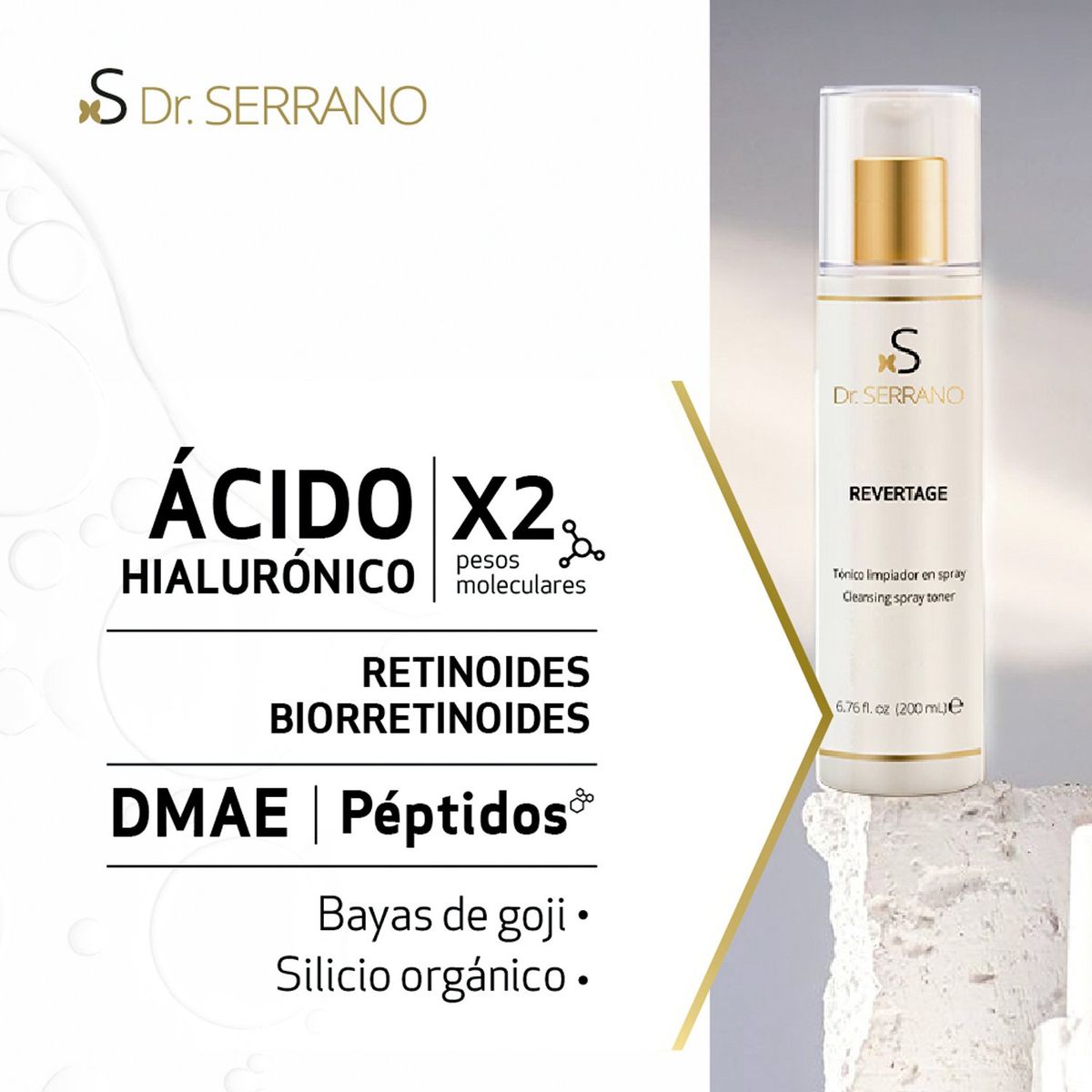 SESDERMA - Tónico facial REVERTAGE  DR. SERRANO Sesderma Para Todo tipo de piel 200 ml
