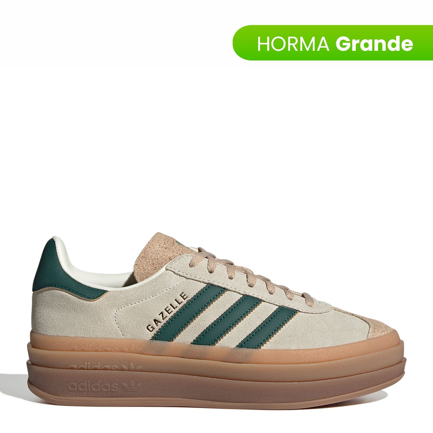 Tenis Adidas Originals Mujer Moda Gazelle Bold W Horma Grande