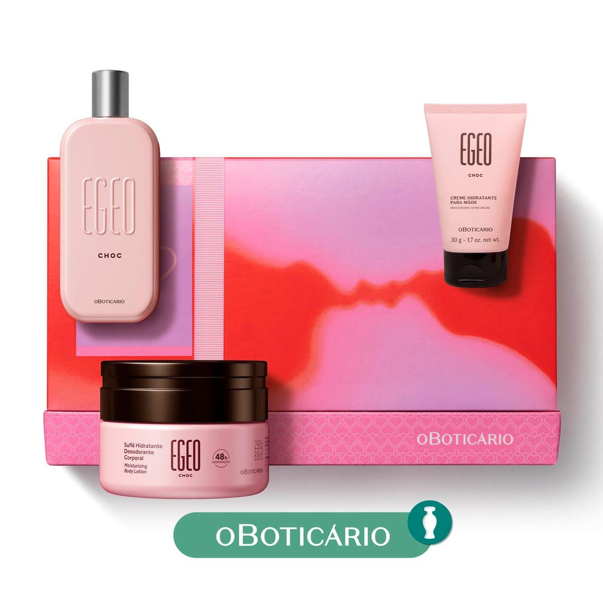 EGEO - Set de Perfume Mujer Egeo 90 ml + Crema Corporal Hidratante Soufle 250g + Crema de Manos 50g