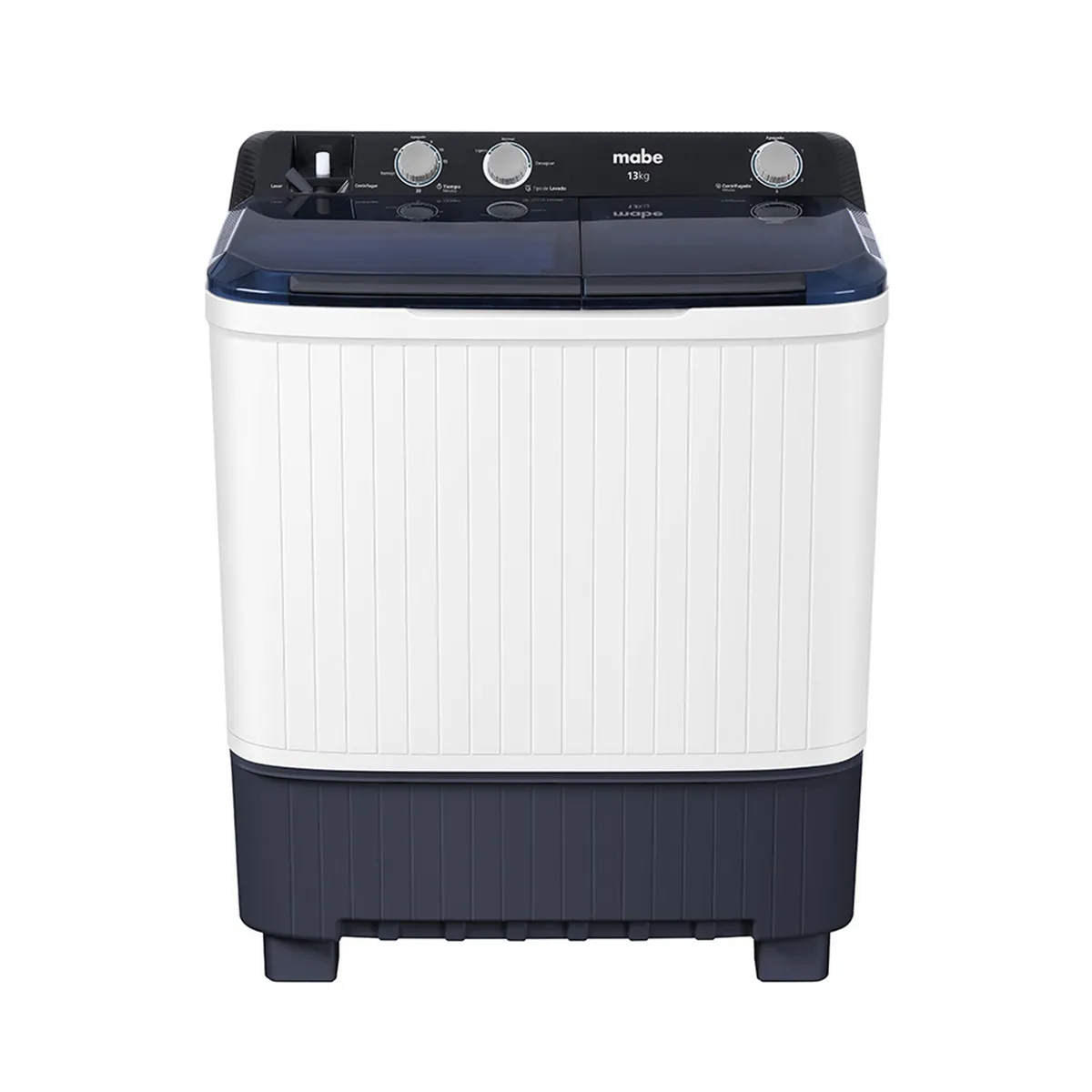 MABE - Lavadora Semiautomática Propela 13 kg Blanca Mabe LMD3123HBAB0