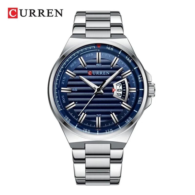 CURREN - Reloj Curren Hombre 8375 . Reloj Acero Inoxidable plateado