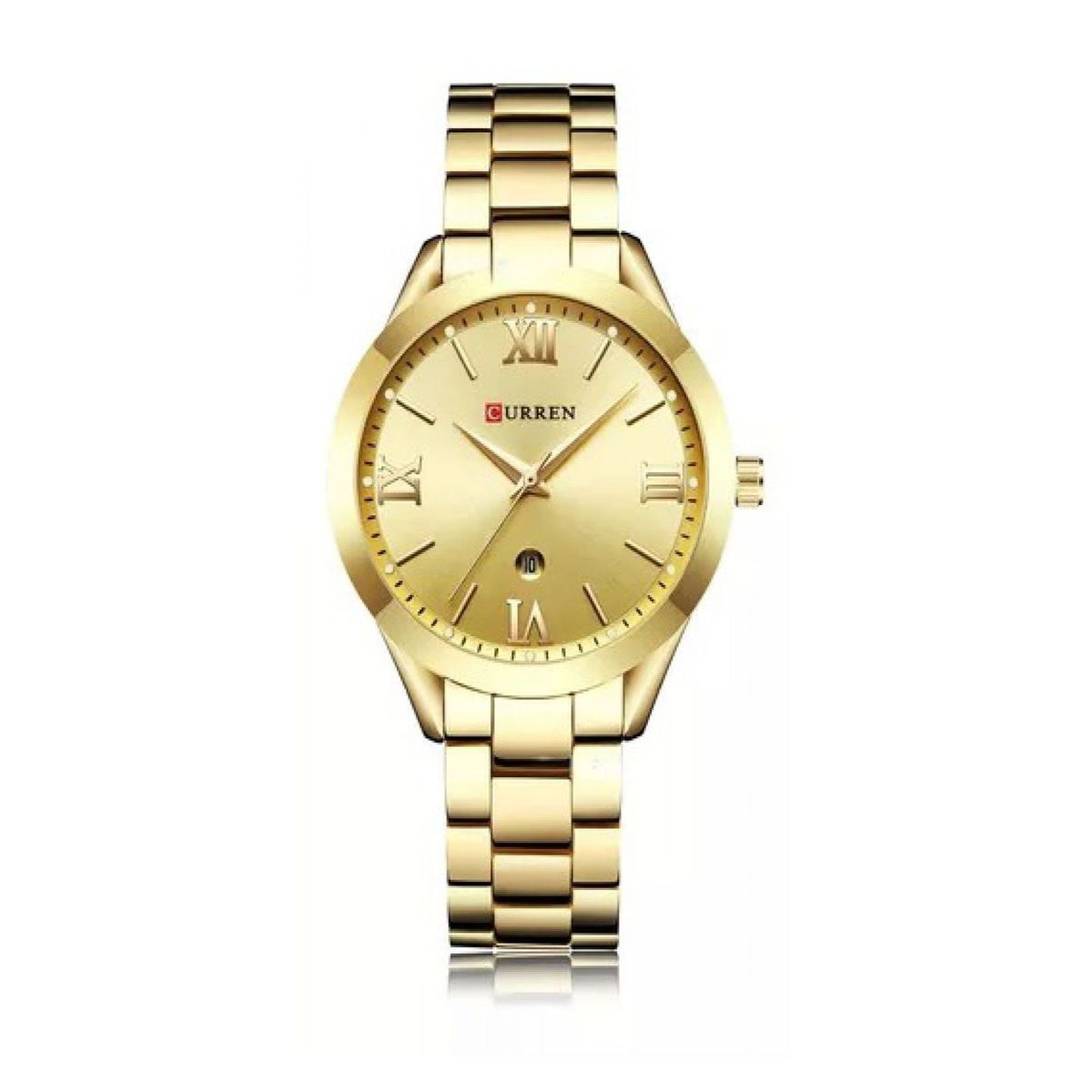 CURREN - Reloj Curren Hombre kreb6318 . Reloj Acero Inoxidable dorado