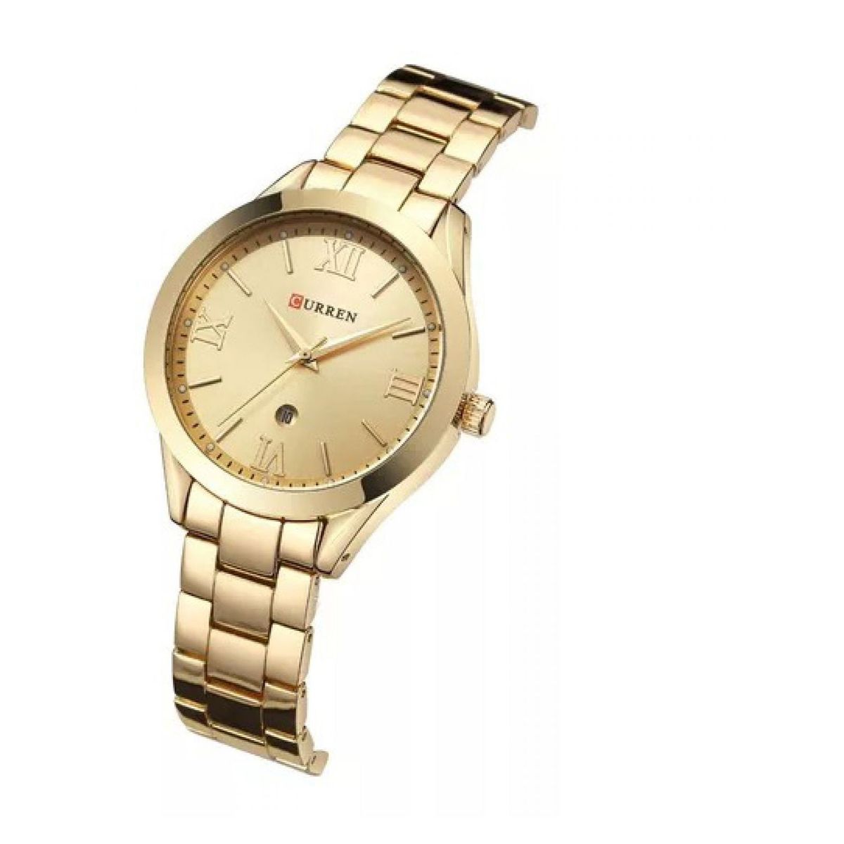 CURREN - Reloj Curren Hombre kreb6318 . Reloj Acero Inoxidable dorado