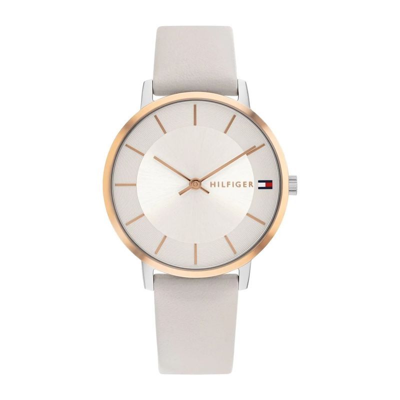 TOMMY HILFIGER - Reloj Tommy Hilfiger para Mujer 1782671 . Reloj Análogo Piel Blanco