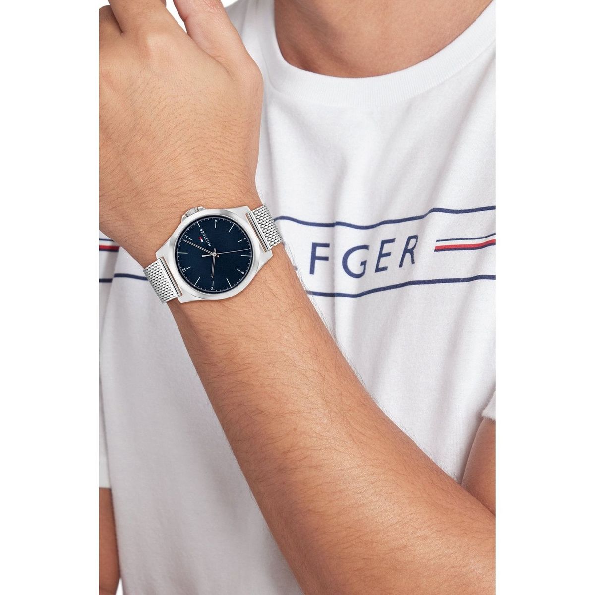 TOMMY HILFIGER - Reloj Tommy Hilfiger para Hombre 1710547 . Reloj Análogo Acero inoxidable Plateado
