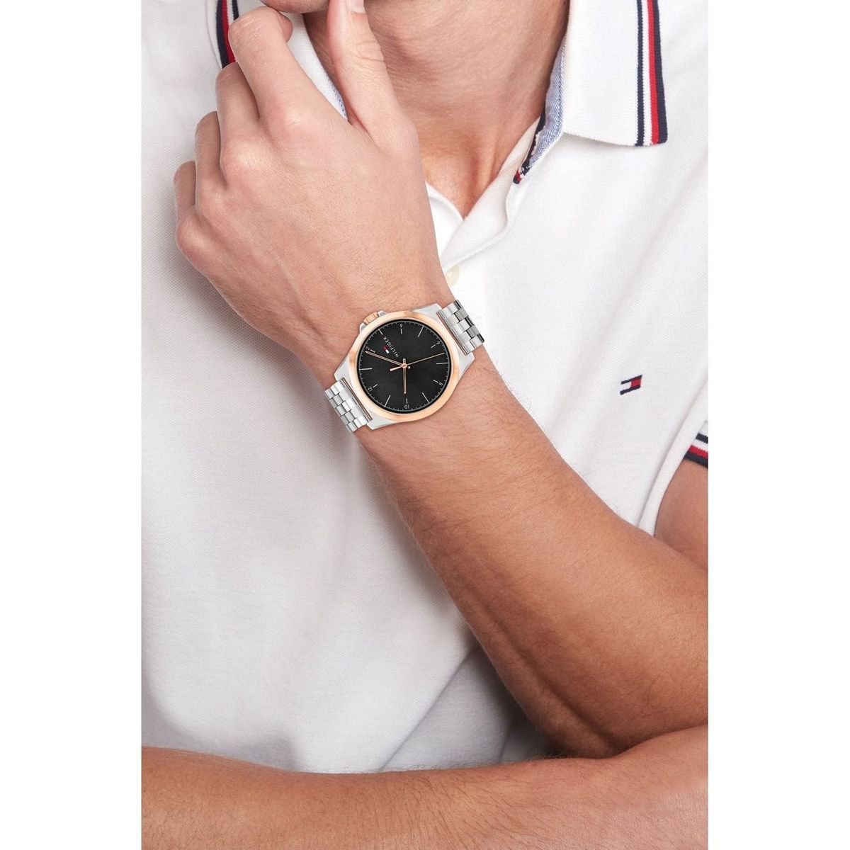 TOMMY HILFIGER - Reloj Tommy Hilfiger para Hombre 1710545 . Reloj Análogo Acero inoxidable Plateado