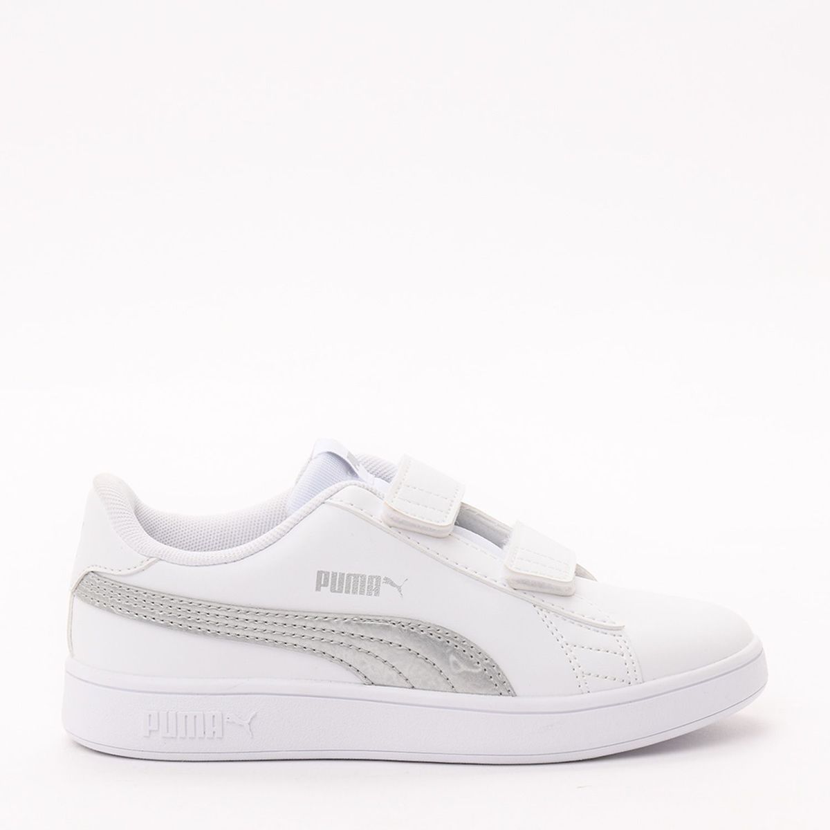 PUMA - Tenis Puma Smash V2 Metallics Mu V para Niña Velcro | Zapatillas Puma para Niña