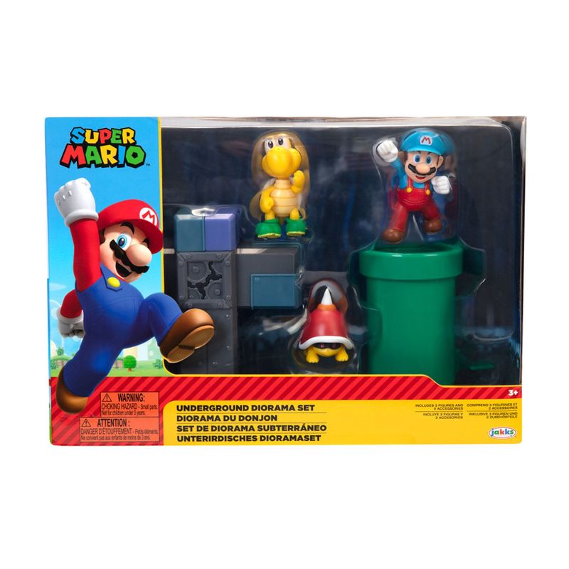  - Nintendo Super Mario Set Diorama Bajo Tierra 2,5"