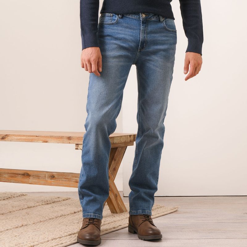 BASEMENT - Jean 5 Bolsillos Hombre Skinny de Algodón Basement