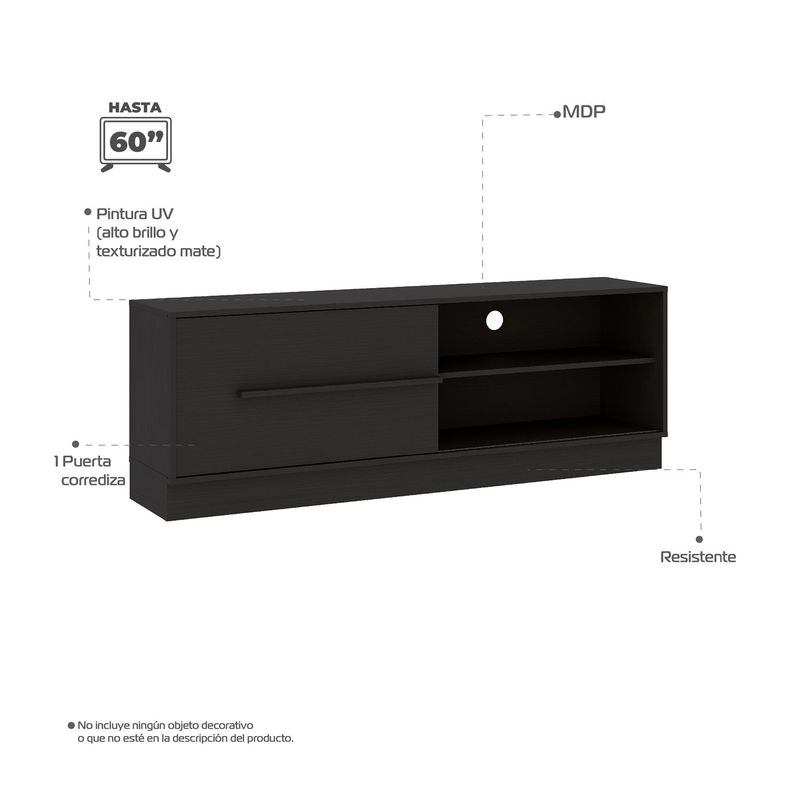 BERTOLINI - Mueble de Televisión Moderno de 154,6 x 54,5 x 345 cm  para Televisores de Hasta 60 Pulgadas, Bertolini