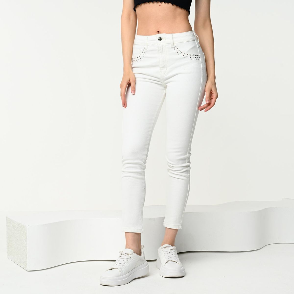 MOSSIMO - Jean Push Up Tiro medio para Mujer Mossimo