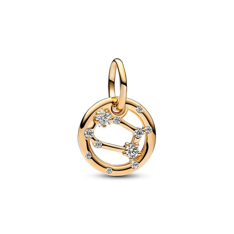 PANDORA - Charm Pandora Zodiaco Géminis Recubrimiento en Oro