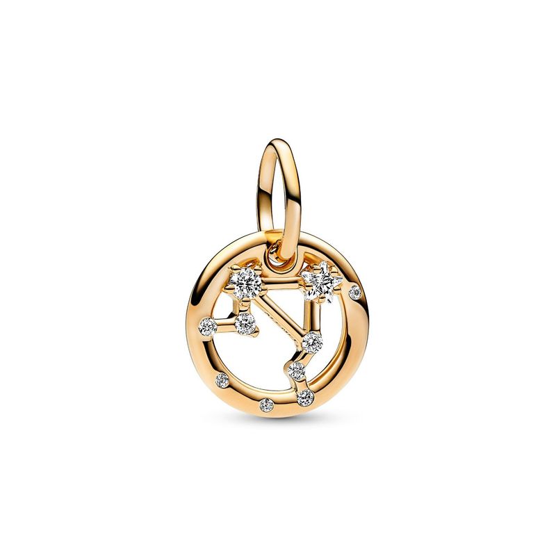 PANDORA - Charm Pandora Zodiaco Libra Recubrimiento en Oro