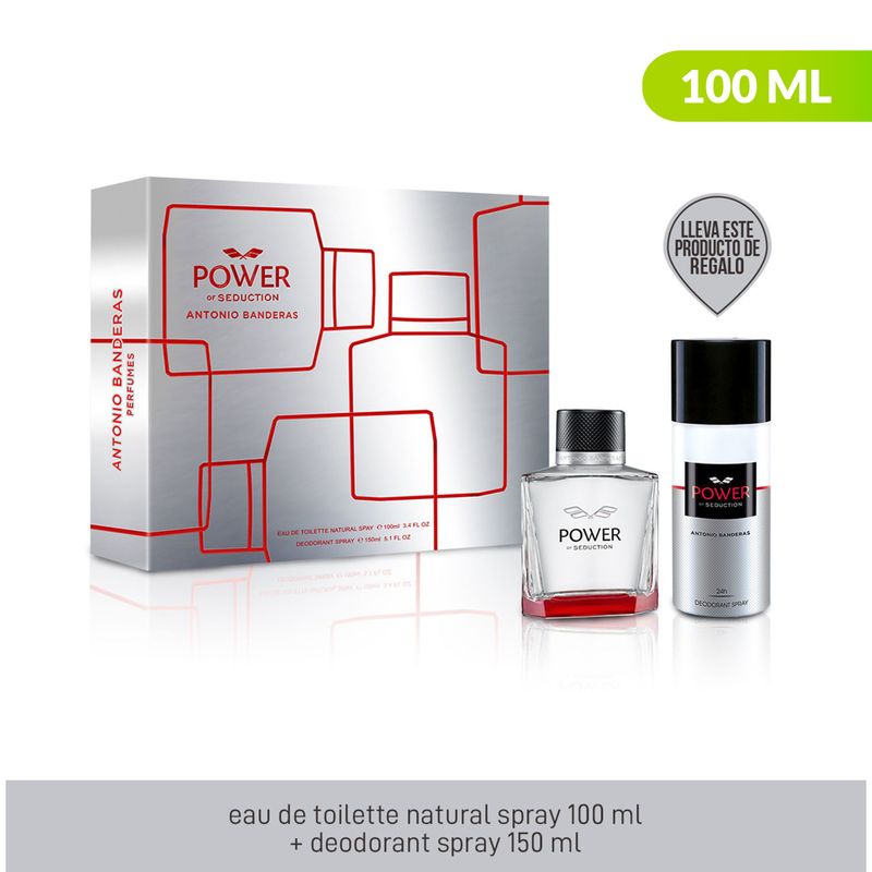 ANTONIO BANDERAS - Set de Perfume Hombre Antonio Banderas Power 2023 100 ml EDP + DEO 150 ml 