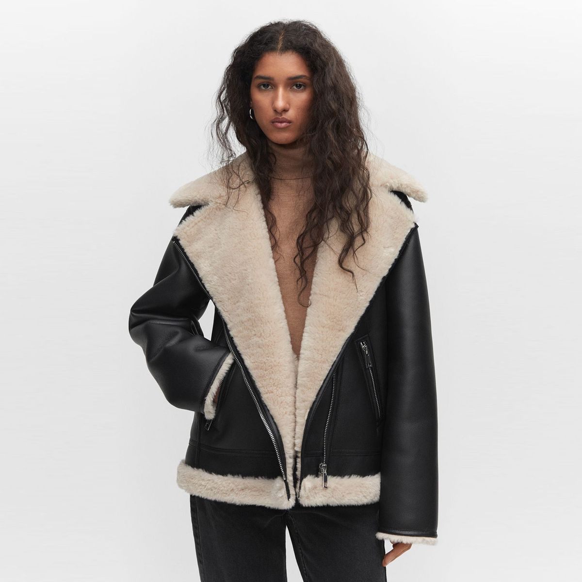 MANGO - Chaqueta para Mujer Ovejera MANGO