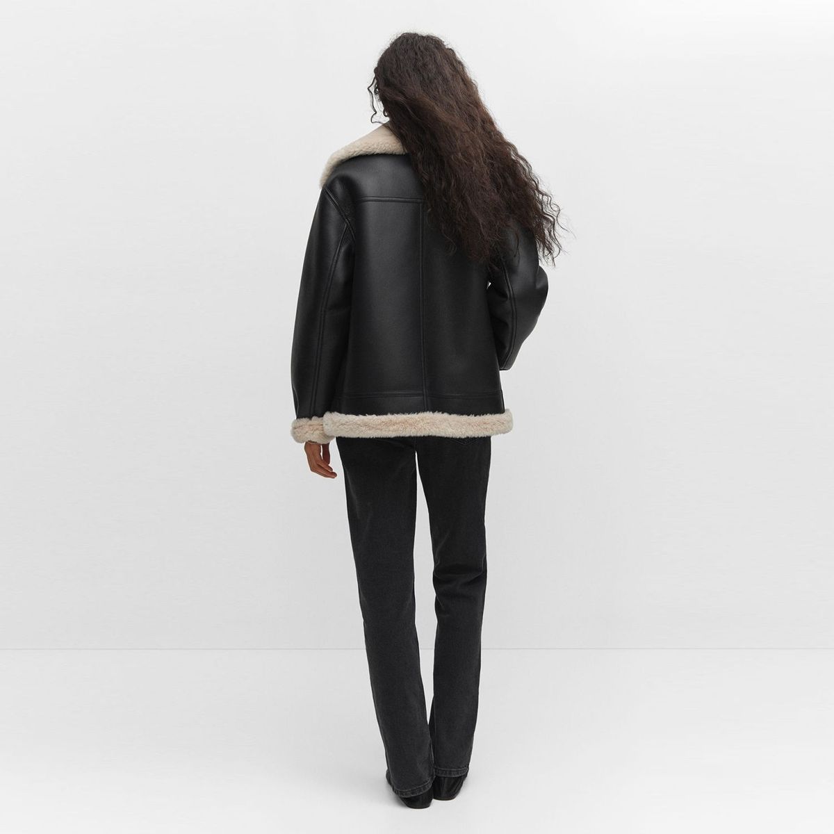 MANGO - Chaqueta para Mujer Ovejera MANGO