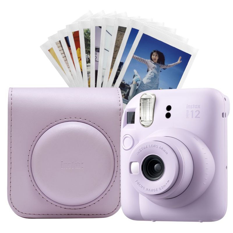 FUJIFILM - Combo Fujifilm Cámara Instax Mini 12 + Estuche Color