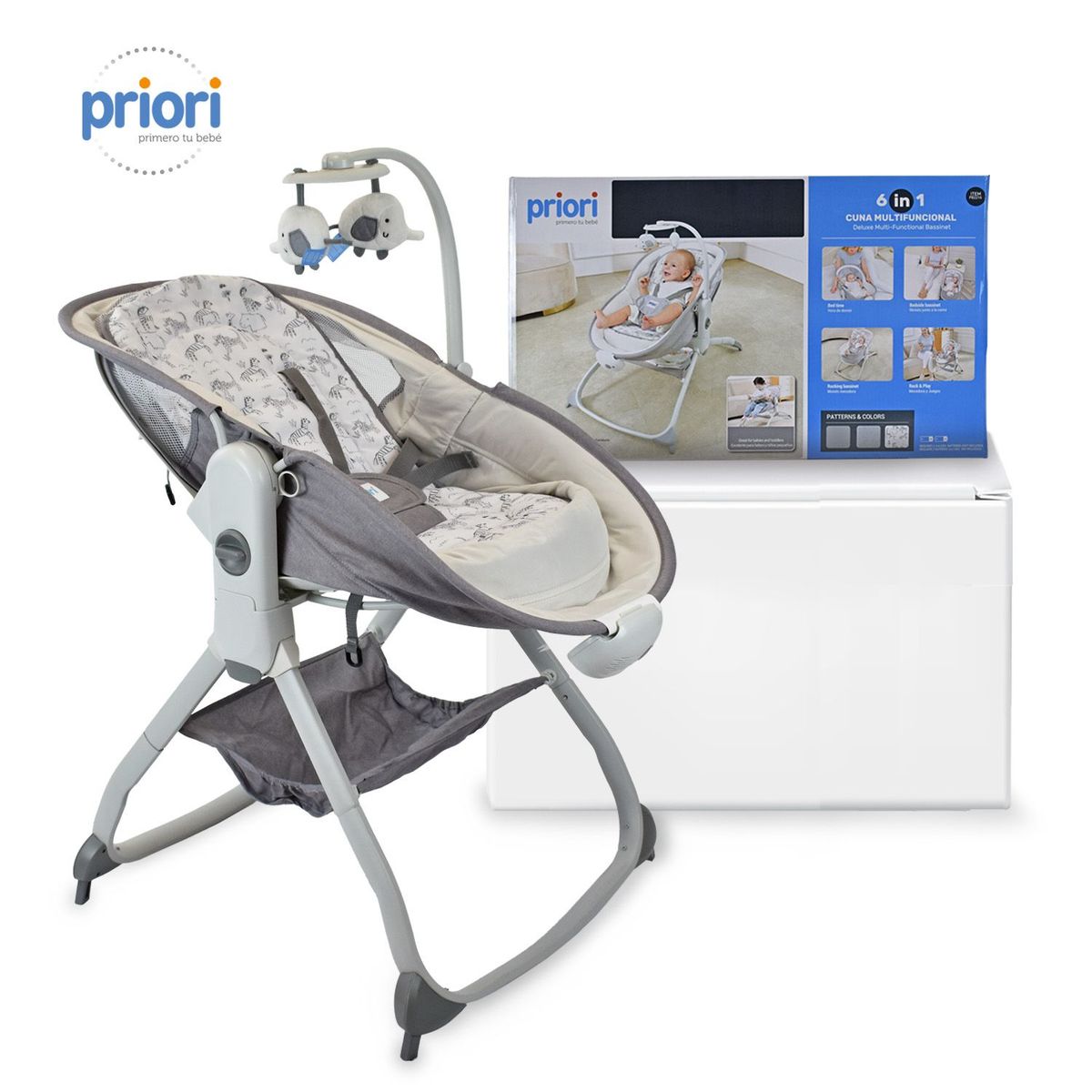 PRIORI - Cuna Bebé 6 en 1 Portátil Priori