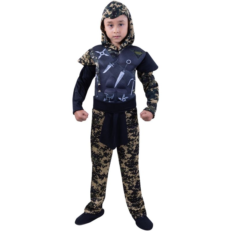 FANTASTIC NIGHT - Disfraz para niño guerrero comando fantasía terror